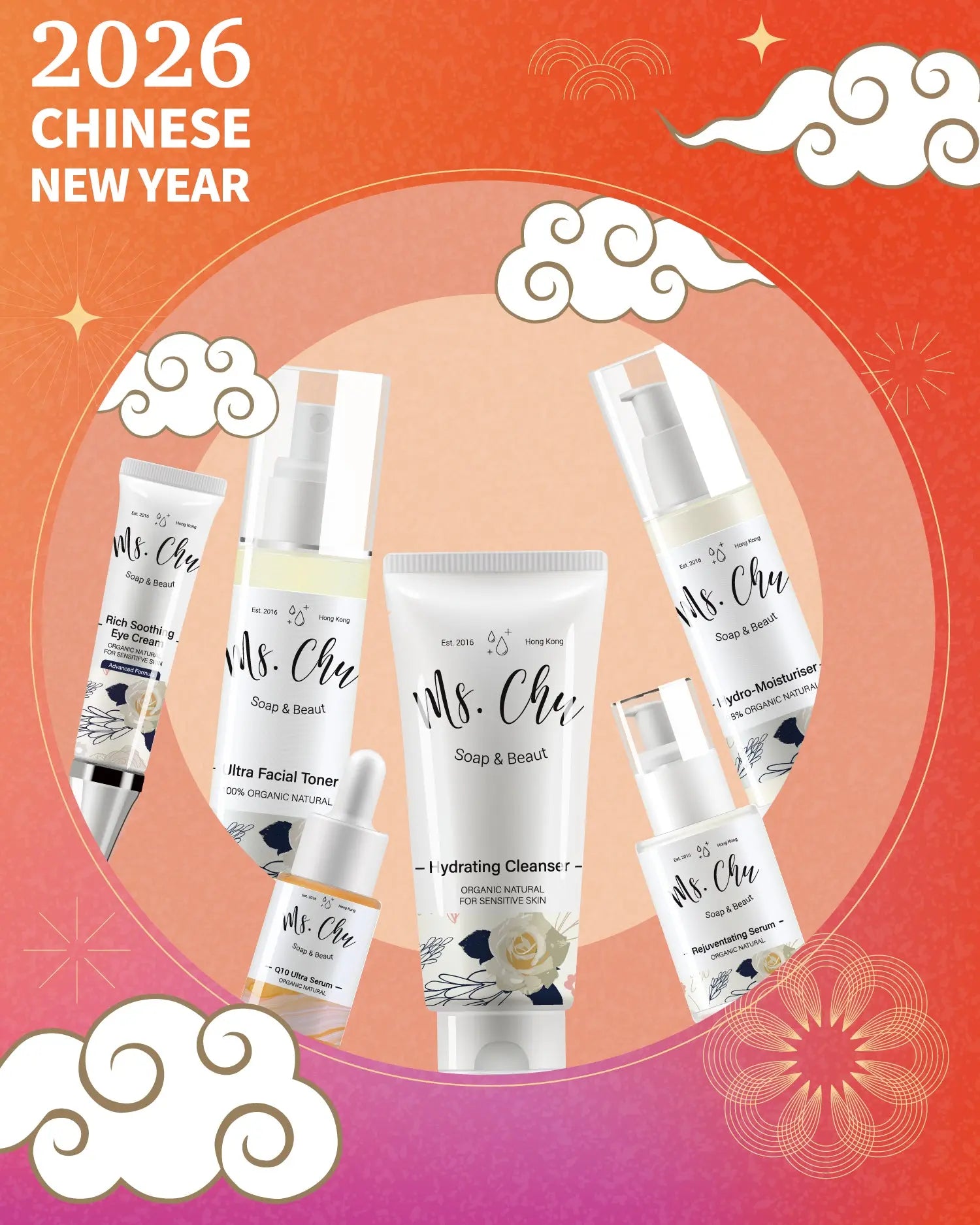 CNY2026 Organic Hydrating Set 2 - Ms. Chu Soap & Beaut