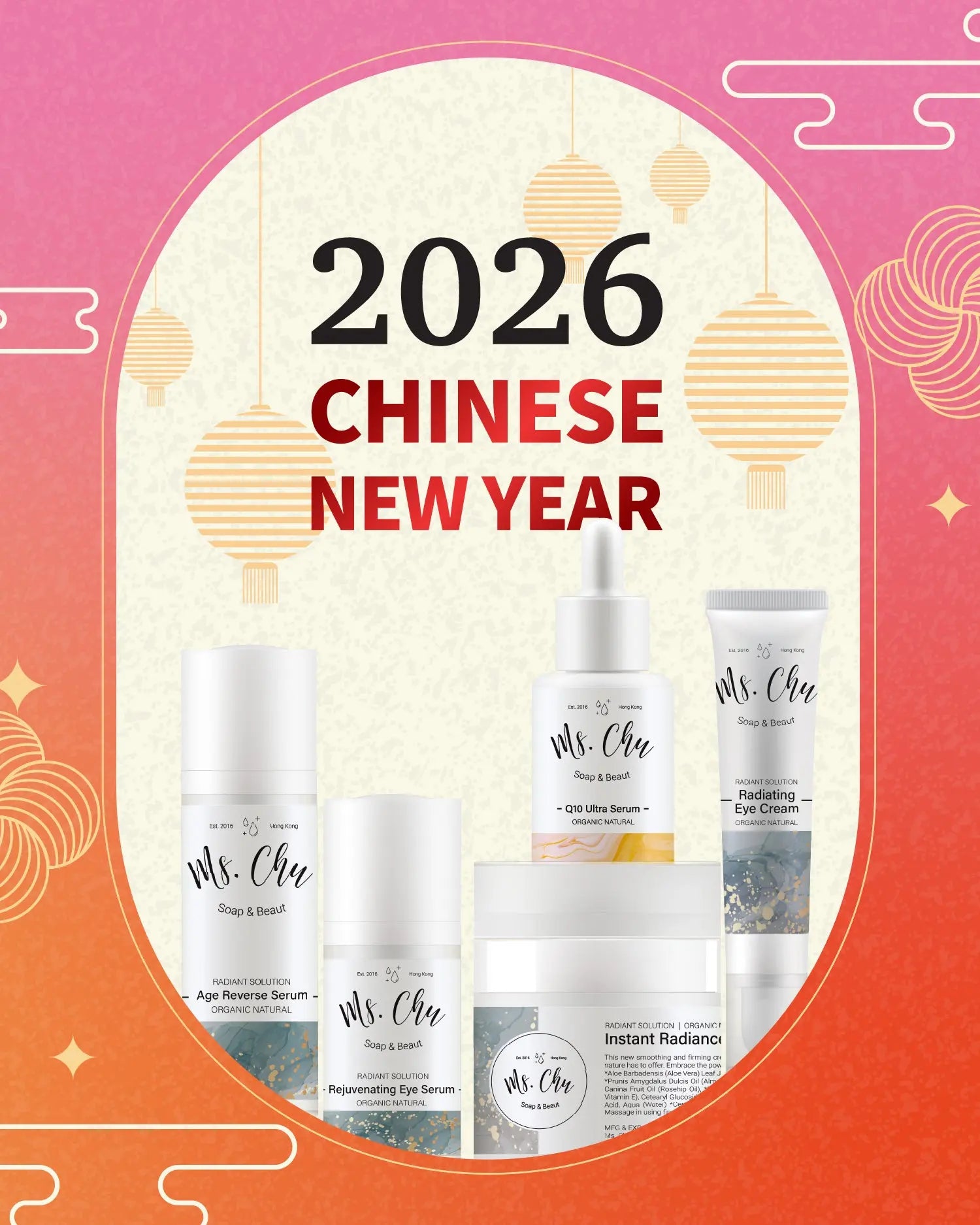 CNY2026 Organic Radiating Set 3 - Ms. Chu Soap & Beaut