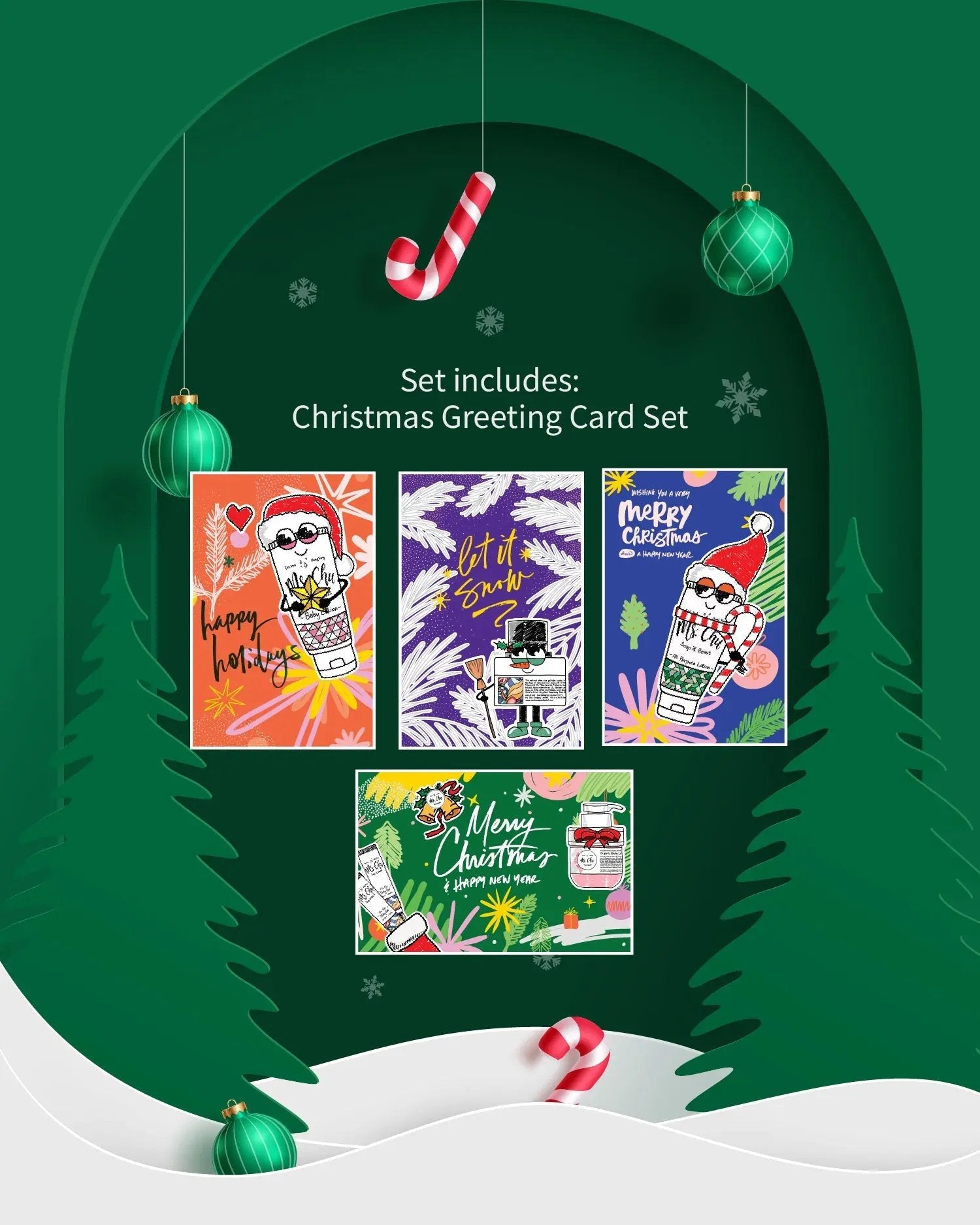 Christmas Shower Set - Ms. Chu Soap & Beaut