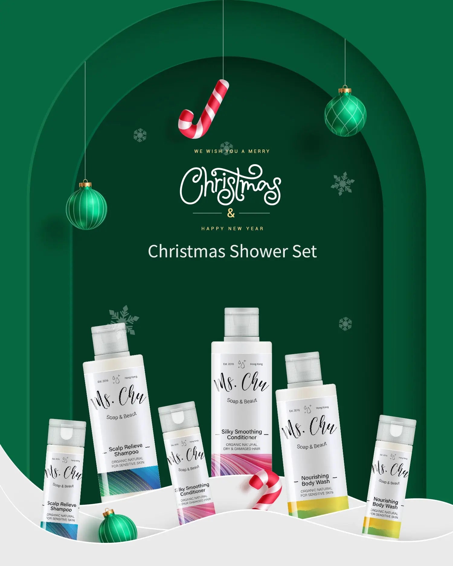 Christmas Shower Set - Ms. Chu Soap & Beaut