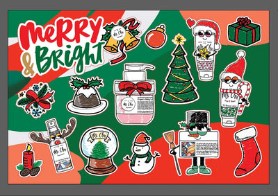 Ms. Chu Christmas Sticker