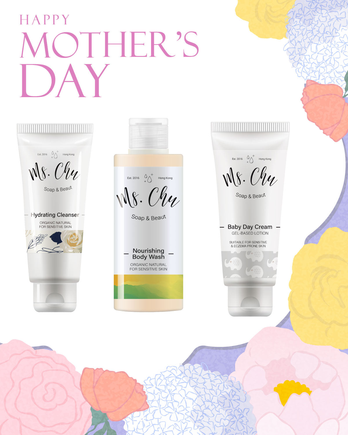 Mother's Day Set A - Ms. Chu Soap & Beaut