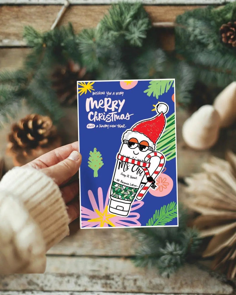 (GIft) Ms. Chu Christmas Greeting Card (1 card) - Ms. Chu Soap & Beaut