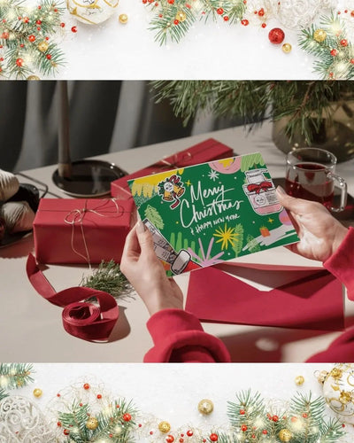 (GIft) Ms. Chu Christmas Greeting Card (1 card) - Ms. Chu Soap & Beaut