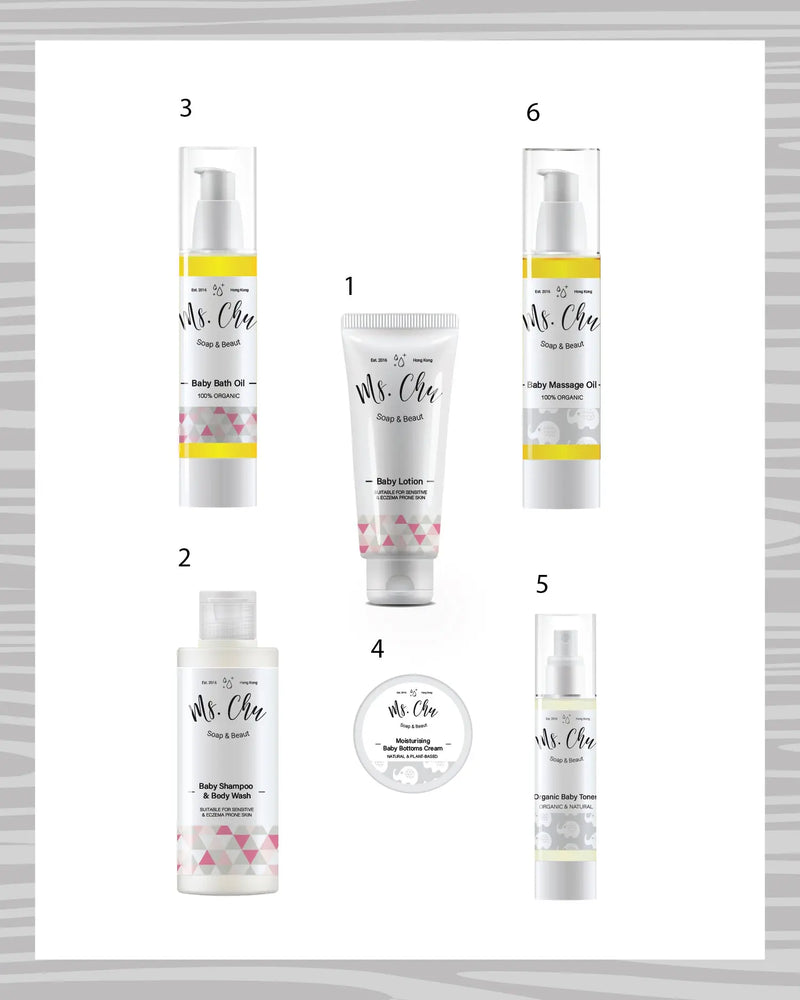 New Born Baby Care Set - Ms. Chu Soap & Beaut