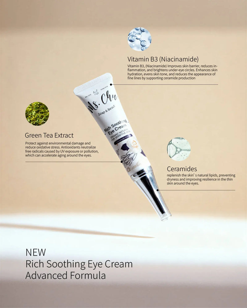 Rich Soothing Eye Cream - Ms. Chu Soap & Beaut